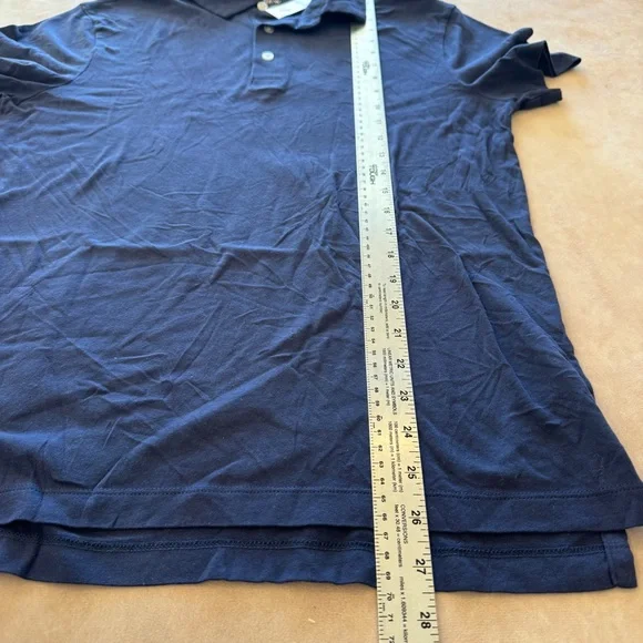 J. Crew Sueded cotton polo shirt • size small • BW383 • NWT • ultramarine - Picture 8 of 9